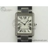 [K11공장]까르띠에 탱크솔로 Ladies 28mm Diamond White Dial on SS Bracelet Ronda Quartz
