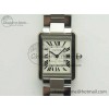 [K11공장]까르띠에 탱크솔로 Ladies 25mm White Dial on SS Bracelet Ronda Quartz