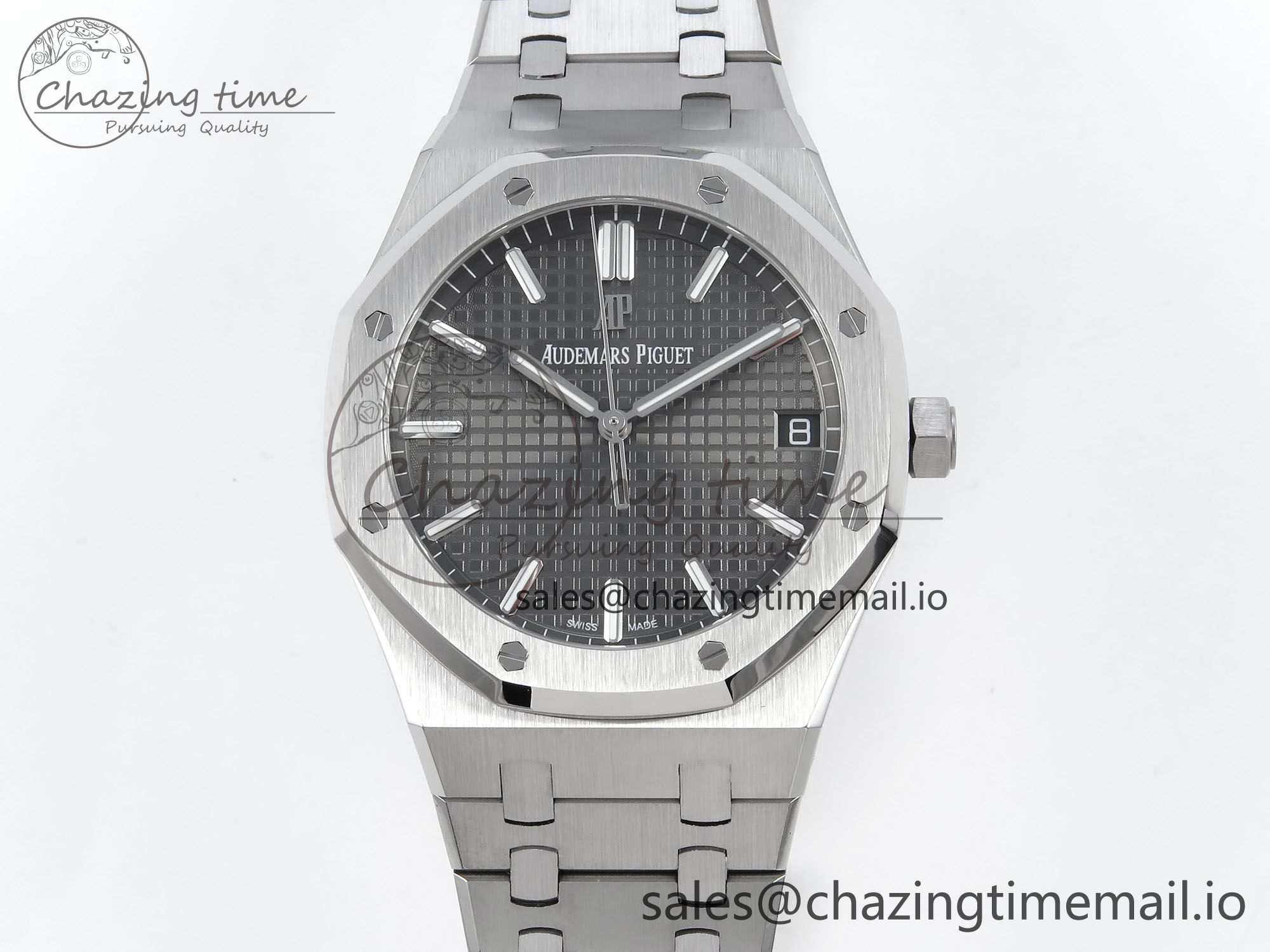 [APS공장] 로얄오크 15500 그레이 다이얼 41mm 15500 SS APSF 1:1 Best Edition Gray Dial on SS Bracelet SA4302 Super Clone