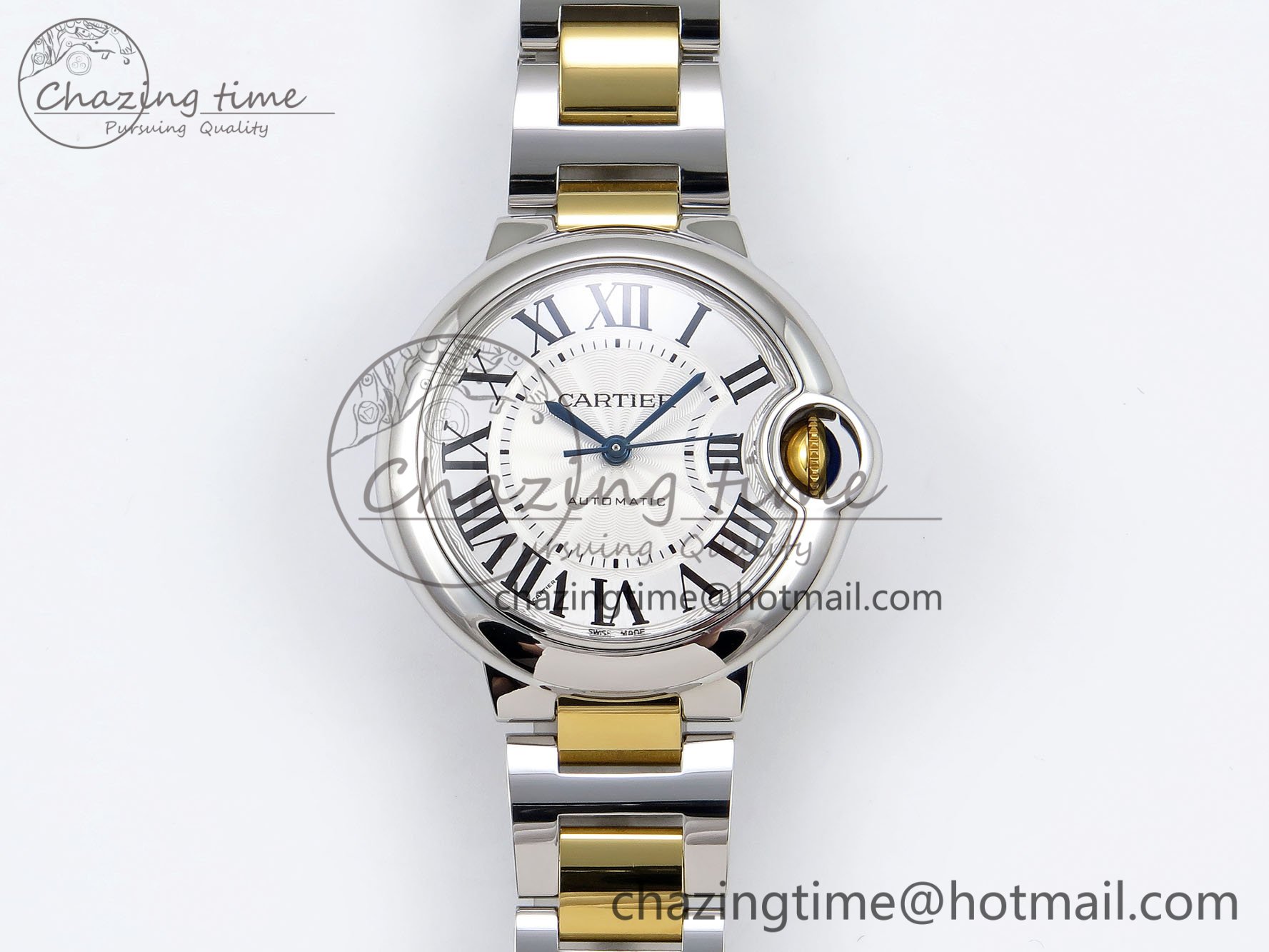 [AF공장]까르띠에 발롱블루 33mm Silver Dial on SS/YG Bracelet SEIKO NH05A