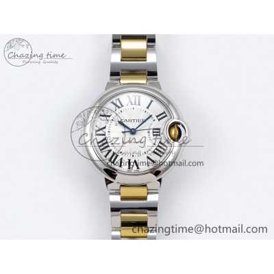 [AF공장]까르띠에 발롱블루 33mm Silver Dial on SS/YG Bracelet SEIKO NH05A