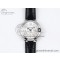 [AF공장]까르띠에 발롱블루 33mm Silver Diamonds Dial on Black Leather Strap SEIKO NH05A