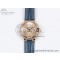 [AF공장]까르띠에 발롱블루 33mm RG RG Dial Diamonds Bezel on Blue Leather Strap SEIKO NH05A