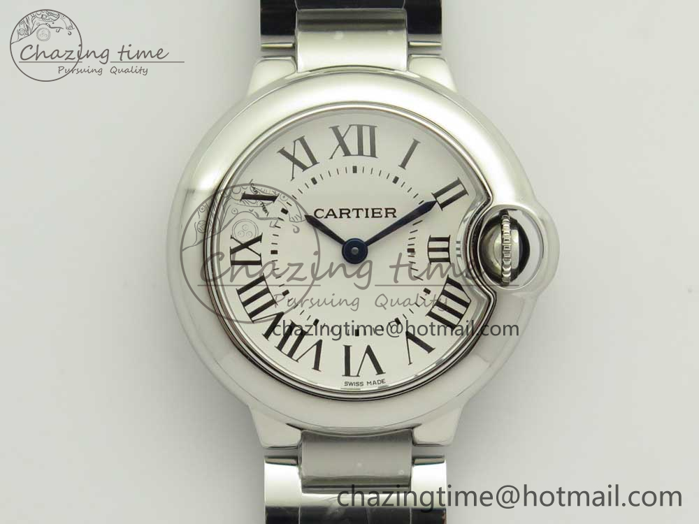 [AF공장]까르띠에 발롱블루 28mm White Dial on SS Bracelet Ronda Quartz