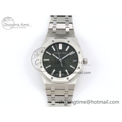 [APS공장] 로얄오크 15500 그린 다이얼 41mm 15500 SS APSF 1:1 Best Edition Green Textured Dial on SS Bracelet SA4302 Super Clone