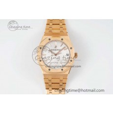 [ZF공장] 로얄오크 15500 화이트 다이얼 로즈골드 금통 41mm 15500 RG ZF 1:1 Best Edition White Textured Dial on RG Bracelet A4302 V3
