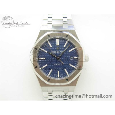 [ZF공장] 로얄오크 15400 블루 다이얼 41mm 15400 SS ZF 1:1 Best Edition Blue Textured Dial on SS Bracelet SA3120 Super Clone
