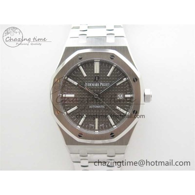 [ZF공장] 로얄오크 15400 그레이 다이얼 41mm 15400 SS ZF 1:1 Best Edition Gray Textured Dial on SS Bracelet SA3120 Super Clone