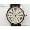 [AF공장]까르띠에 롱드솔로 42mm RG White Dial on Black Croco Leather Strap MIYOTA 9015