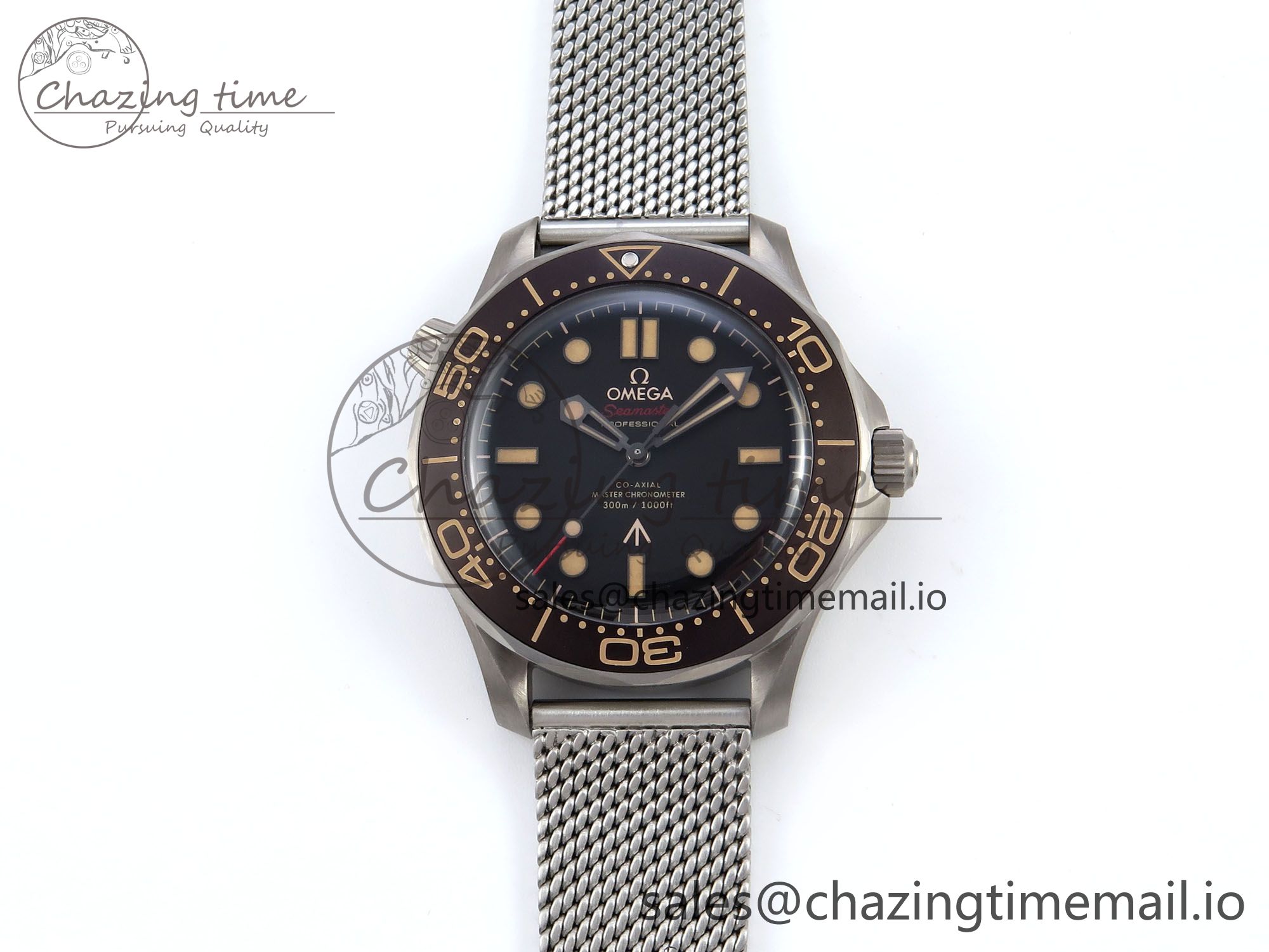[VS공장]오메가 씨마스터 300 No Time to Die” Limited Edition Mesh Bracelet A8806(Free Nato) V4