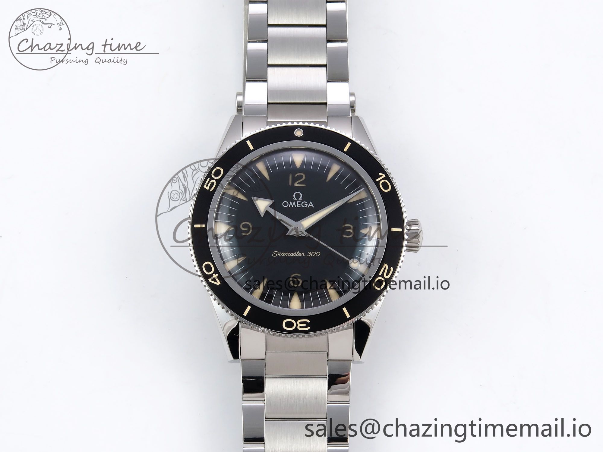 [VS공장]오메가 씨마스터 300 Heritage  Black Dial on SS Bracelet A8912 Super Clone