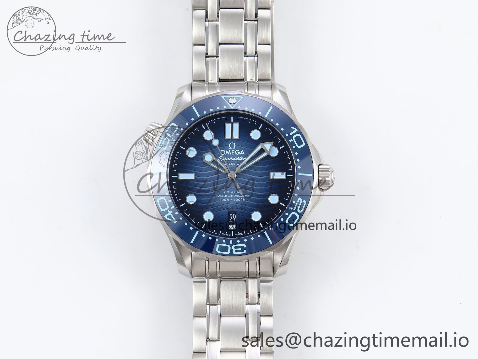 [VS공장]오메가 씨마스터 300 Summer Blue Dial on SS Bracelet A8800