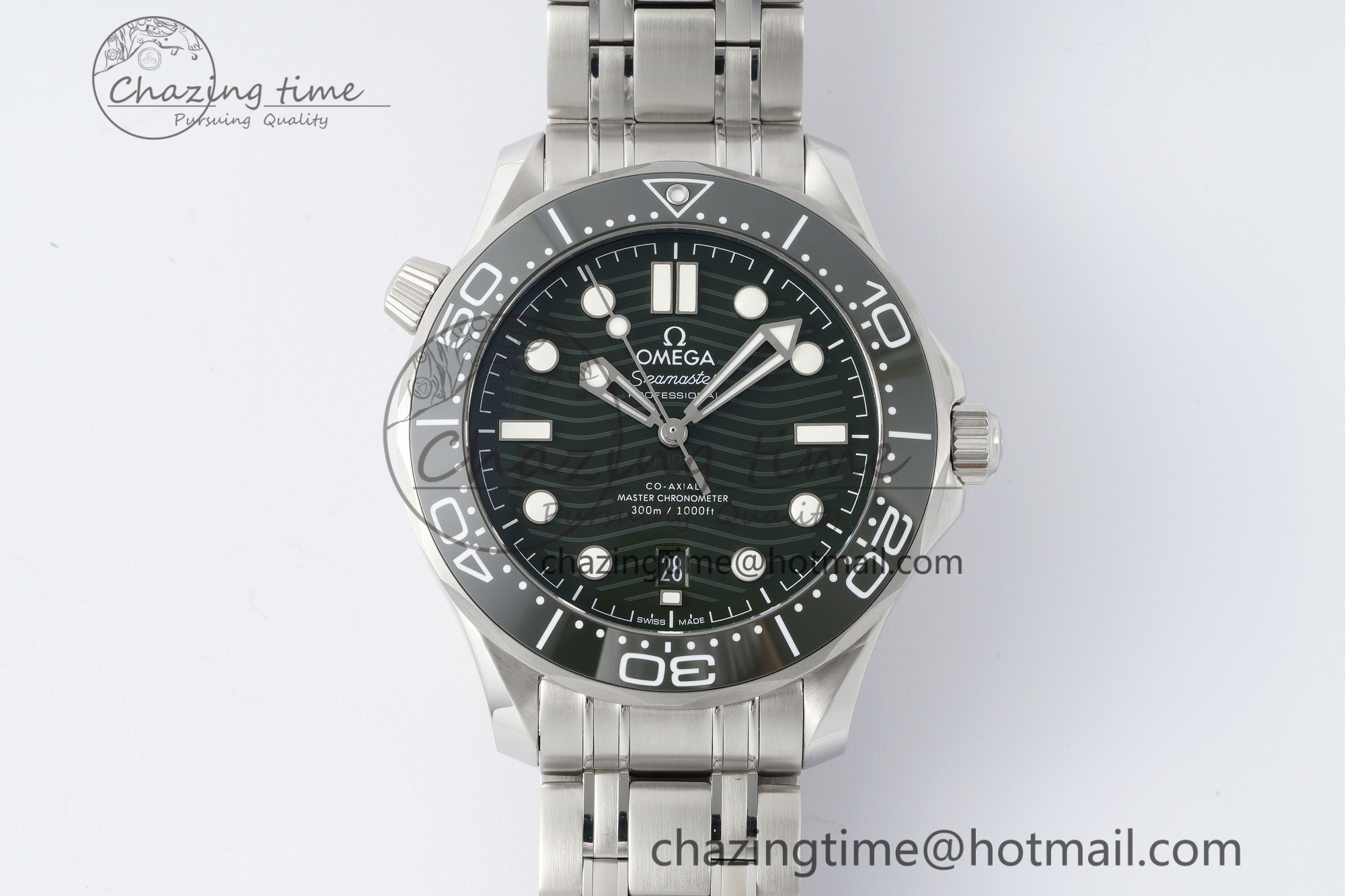 [VS공장]오메가 씨마스터 300 Green Ceramic Green Dial on SS Bracelet A8800