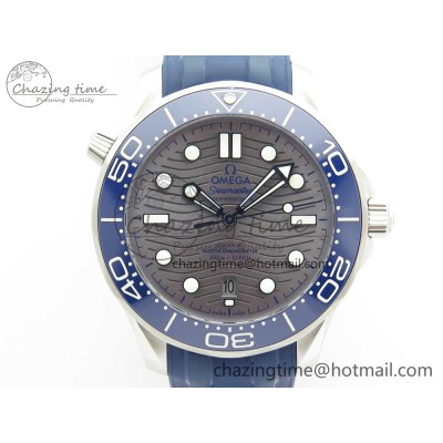 [VS공장]오메가 씨마스터 300 Blue Ceramic Gray Dial on Blue Rubber Strap A8800
