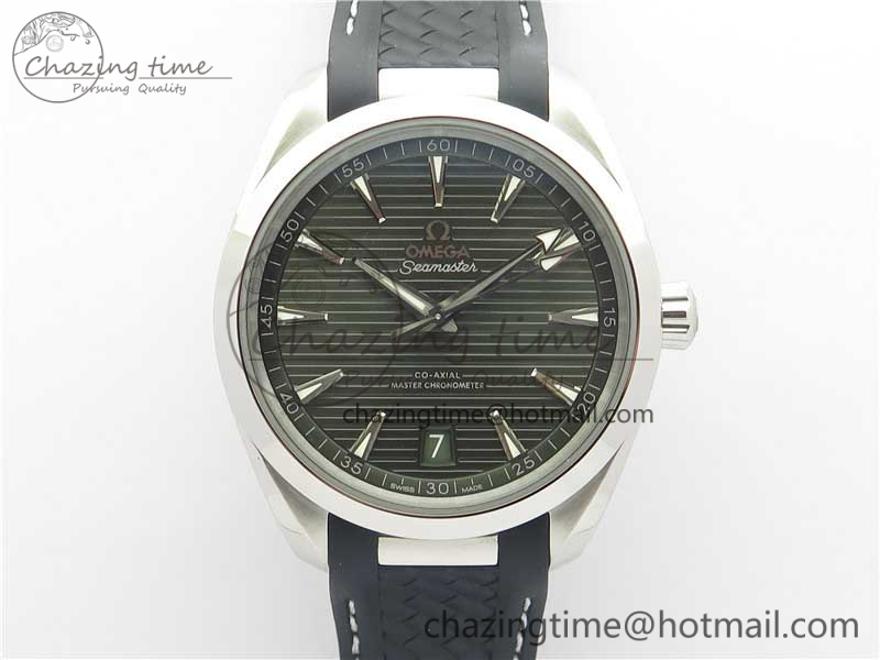 [VS공장]오메가 아쿠아테라 150M Master Chronometers Green Dial on Black Rubber Strap A8900