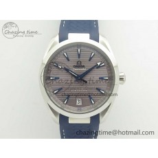 [VS공장]오메가 아쿠아테라 150M Chronometers Gray Dial Blue Hand on Blue Rubber Strap A8900 Super Clone