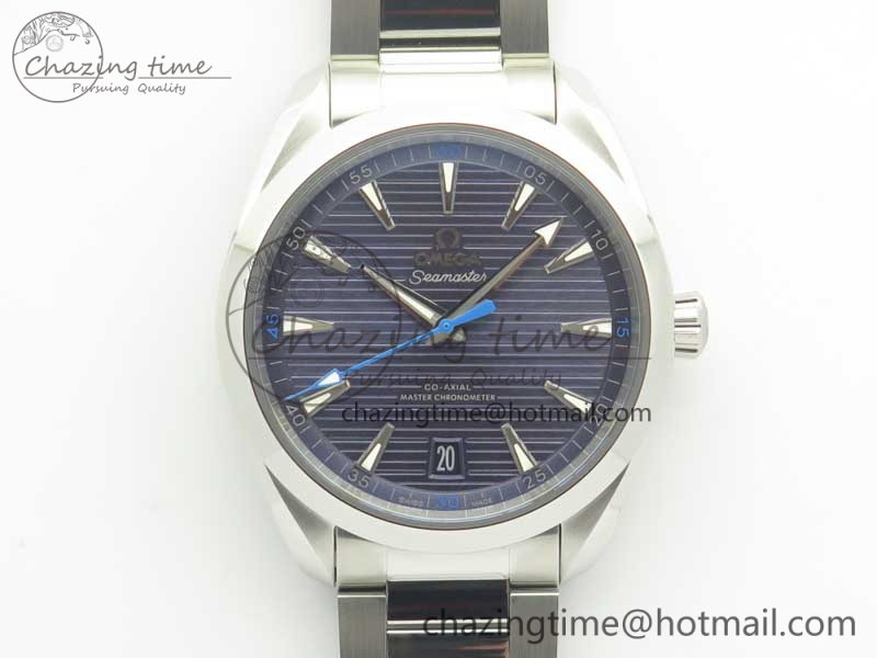 [VS공장]오메가 아쿠아테라 150M Master Chronometers Light Blue Dial Blue Hand on SS Bracelet A8900 Super Clone