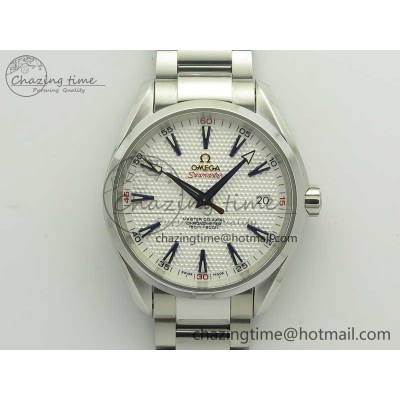 [VS공장]오메가 아쿠아테라 150M  Master Ryder Cup Edition White Textured Dial on SS Bracelet A8500 Super Clone