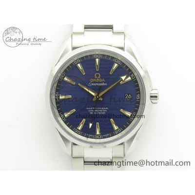[VS공장]오메가 아쿠아테라 150M Blue Wave Textured Dial YG Hand on SS Bracelet A8500 Super Clone