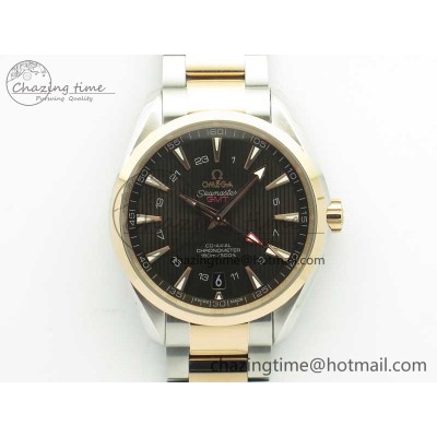 [VS공장]오메가 아쿠아테라 150M Brown Textured Dial on SS/RG Bracelet A8605 Super Clone