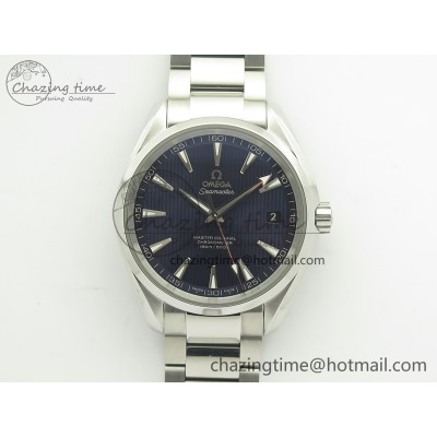 [VS공장]오메가 아쿠아테라 150M Blue Textured Dial Silver Markers On SS Bracelet A8500 Super Clone