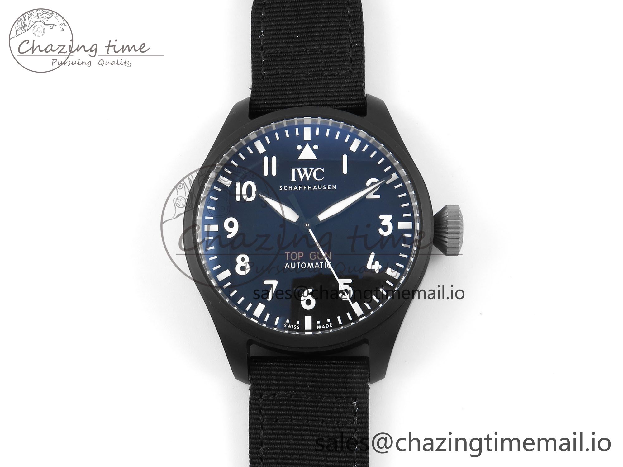 [M+공장]IWC탑건 세라믹케이스 블랙다이얼 블랙나일론스트랩 Pilot Top Gun IW32690 Black Dial on Black Nylon Strap MY8205