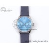 [APS공장]IWC 포르투기저 오토매틱 42미리 IW502708 아이스블루다이얼 퍼플가죽스트랩 Portugieser Automatic SS IW501708 Light Blue Dial on Gray Leather Strap A52011