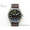 [V7공장]IWC 마크 18 티타늄 블랙 Mark XVIII IW327006 Titanium Black Dial on Brown Leather Strap A2892