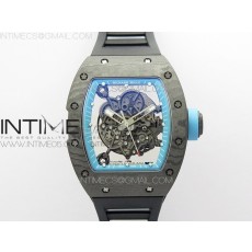 [ZF공장]RM055 Real NTPT ZF 1:1 Best Edition Skeleton Dial on Black Rubber Strap SEIKO Movement