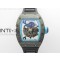 [ZF공장]RM055 Real NTPT ZF 1:1 Best Edition Skeleton Dial on Black Rubber Strap SEIKO Movement