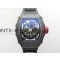[ZF공장]RM035-02 Real NTPT ZF All in one movement 1:1 Best Edition Skeleton Dial on Black Rubber Strap