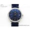 [V7공장]IWC Portofino 37mm Blue Dial Diamonds Bezel on Blue Leather Strap A2892
