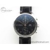 [ZF공장]IWC포르투기즈 3716  Portuguese Chrono IW371609 Black Dial on Black Leather Strap A69355