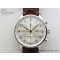 [ZF공장]IWC포르투기즈 3716 Portuguese Chrono IW371604 White Dial on Brown Leather Strap A69355