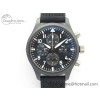 [ZF공장]IWC 2019 New TOP GUN IW389101 Real Ceramic  Black Nylon Strap A7750