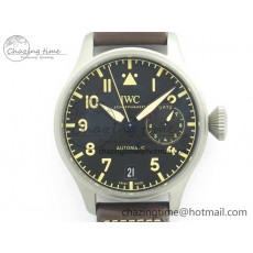 [ZF공장]IWC Big Pilot IW501004 Titanium Black Dial On Brown Leather Strap A52110