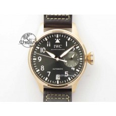 [ZF공장]IWC Big Pilot Real PR 2016 IW500917 RG Gray Dial On Brown Leather Strap A51111