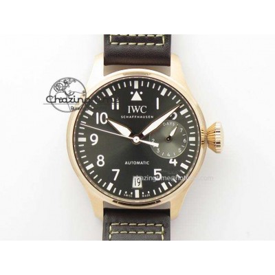 [ZF공장]IWC Big Pilot Real PR 2016 IW500917 RG Gray Dial On Brown Leather Strap A51111