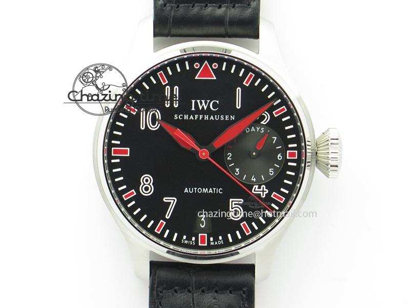 [ZF공장]IWC Big Pilot Real PR IW500435 “Muhammad Ali” Black Leather Strap A51111