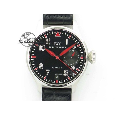 [ZF공장]IWC Big Pilot Real PR IW500435 “Muhammad Ali” Black Leather Strap A51111