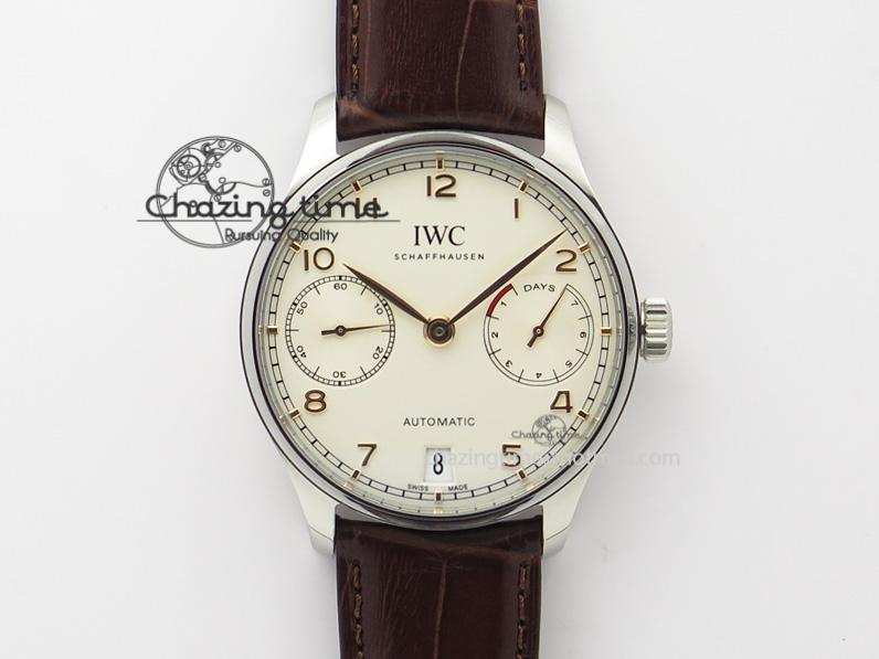 [ZF공장]IWC Portuguese Real PR IW500704  Brown Leather Strap A52010