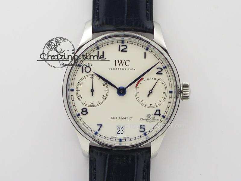[ZF공장]IWC Portuguese Real PR IW500705 Blue Leather Strap A52010