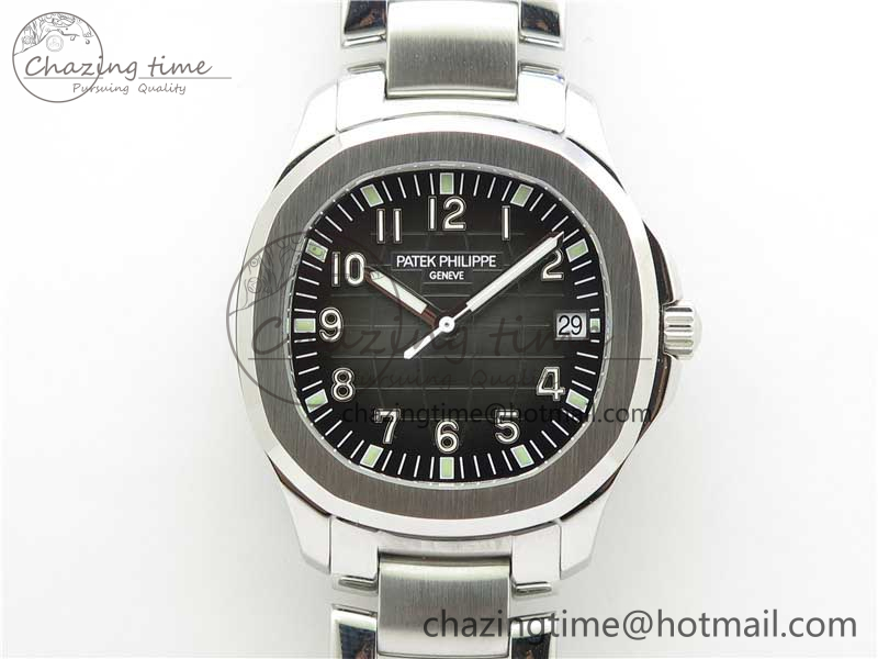 [3K공장]파텍필립 Aquanaut 5167 SS Gray Dial on SS Bracelet A324 Super Clone