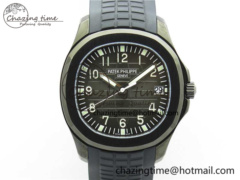 [ZF공장]파텍필립 Aquanaut Black Venom DLC Black Dial on Black Rubber Strap 324CS