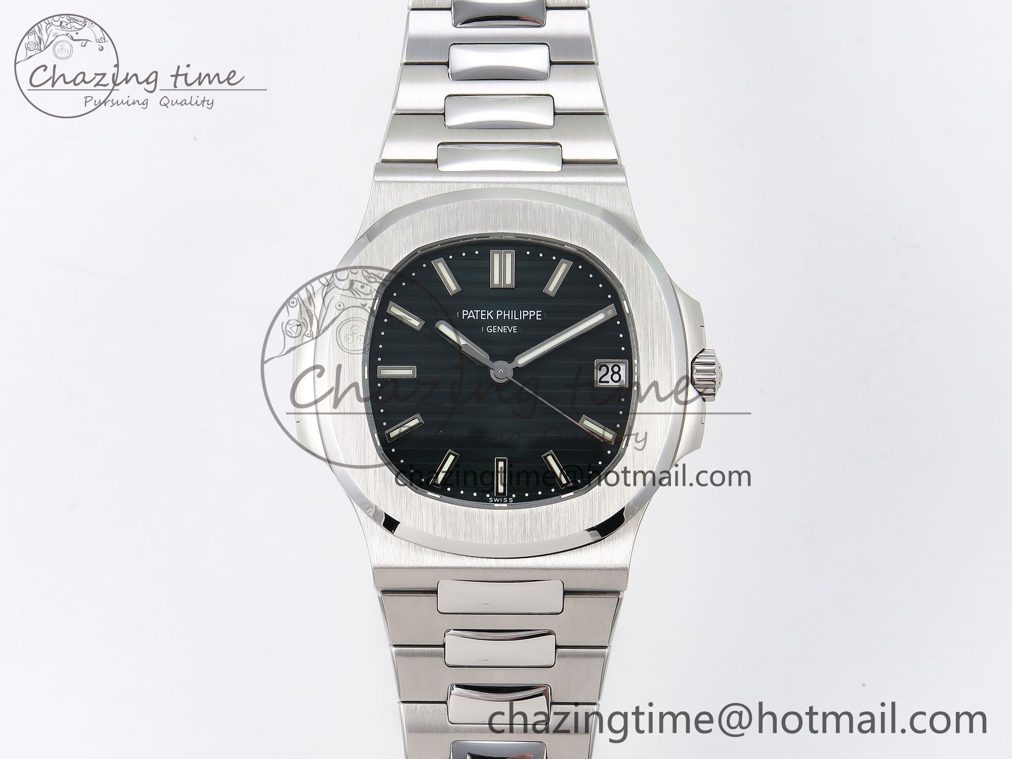 [PPF공장]파텍필립 Nautilus 5711/1A-014 Green Textured Dial on SS Bracelet Super Clone 26-330
