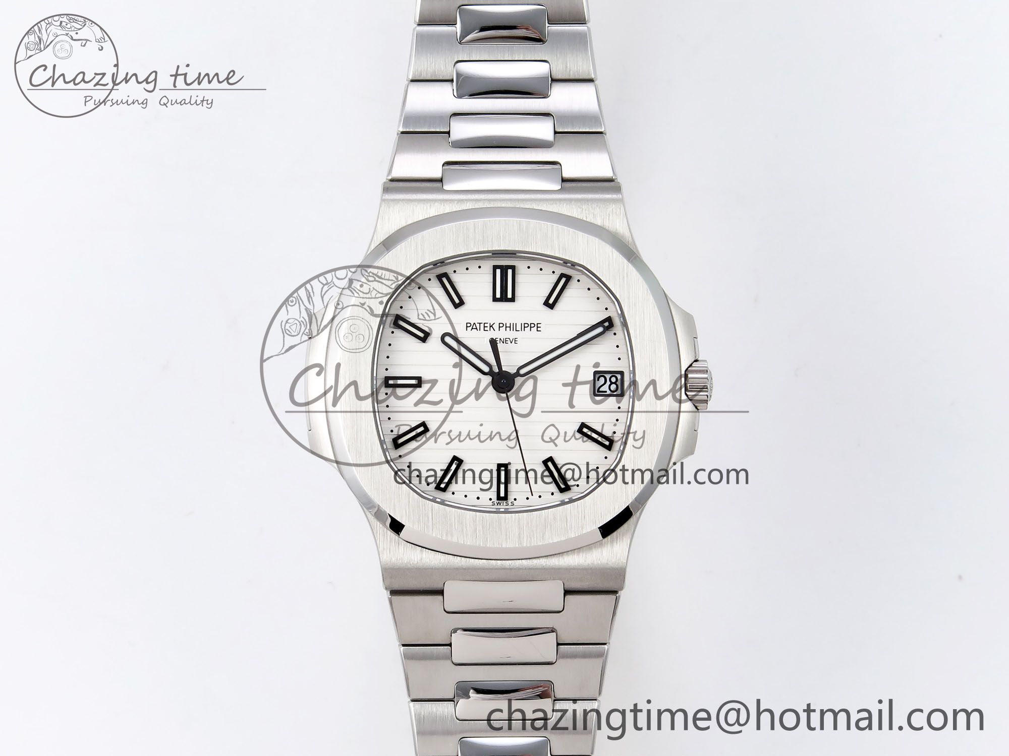 [PPF공장]파텍필립 Nautilus 5711/1A-011  White Textured Dial on SS Bracelet Super Clone 26-330