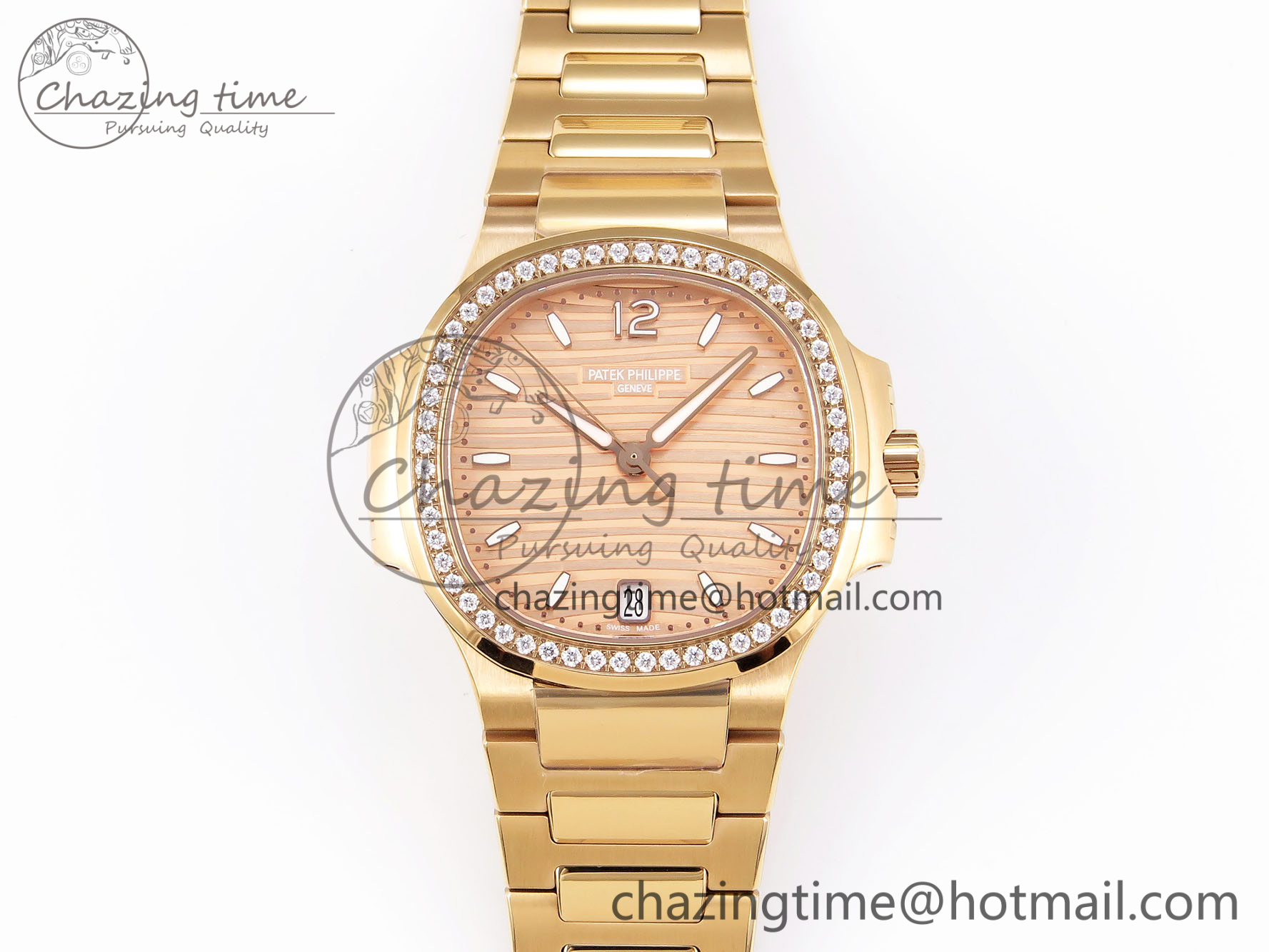[PPF공장]파텍필립 NAUTILUS 7118 LADIES RG  DIAL DIAMONDS BEZEL ON RG BRACELET 324CS