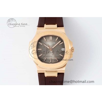 [PPF공장]파텍필립 Nautilus 5711/1R Brown Textured Dial on Brown Rubber Strap 324CS