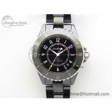 [BV공장]샤넬 J12 38mm Black Korea Ceramic Black Dial Numeral Markers on Bracelet Calibre 12.1