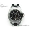 [BV공장]샤넬 J12 38mm  Black Korea Ceramic Black Dial Crystal Markers on Bracelet Calibre 12.1